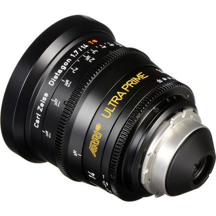 ARRI Ultra Prime 14mm T1.9 Objetivo Gran Angular PL Enfocado en Pies