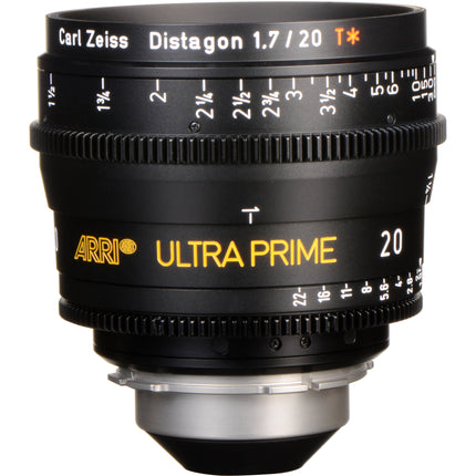 ARRI Ultra Prime 20mm T1.9 Lente PL Formato Super-35 Enfoque 11"
