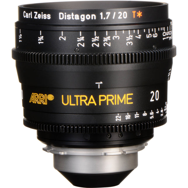 ARRI Ultra Prime 20mm T1.9 Lente PL Formato Super-35 Enfoque 11"