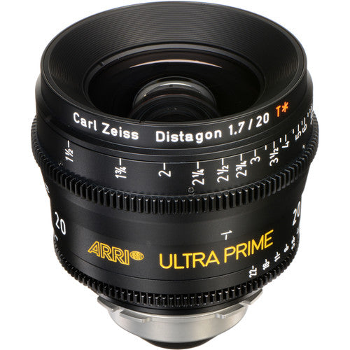 ARRI Ultra Prime 20mm T1.9 Lente PL Formato Super-35 Enfoque 11"