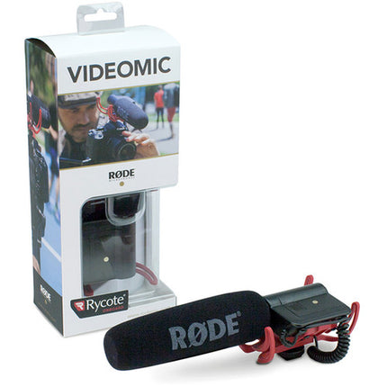 RODE VideoMic Micrófono Shotgun para Cámara con Soporte Trípode y Cable Extensión 25 pies