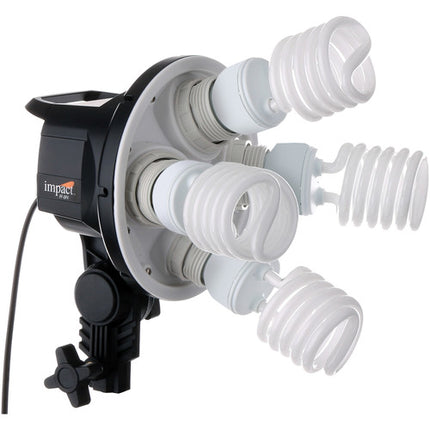 Impact FF-OF4 Octa 4-Socket Fluorescente 85W por Portalámparas Selector de Sockets