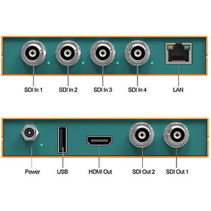 AVMATRIX 3G-SDI Quad Split Multivisor 11 formatos salida 16 diseños predeterminados