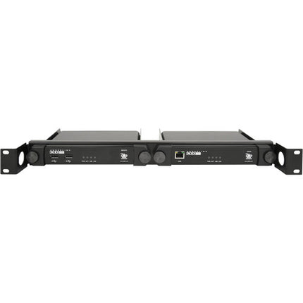 Soporte rack dual para ADDERLink XD150 con abrazaderas y tornillos