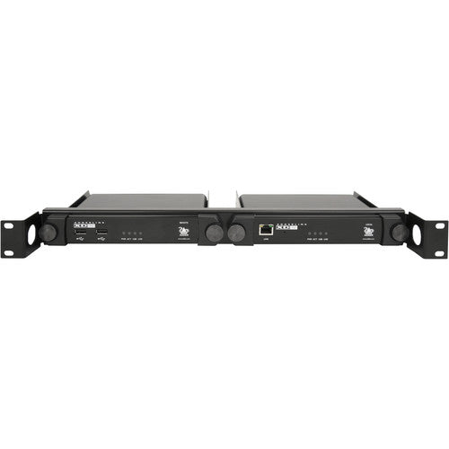 Soporte rack dual para ADDERLink XD150 con abrazaderas y tornillos