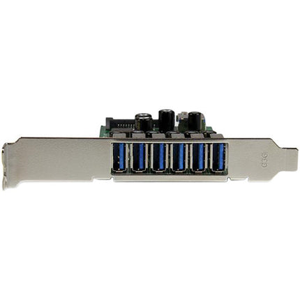 StarTech Tarjeta USB 3.0 PCI Express 7 Puertos 900mA Bajo Perfil