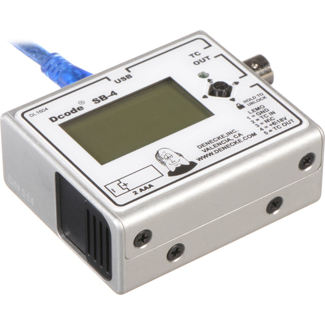 Denecke Dcode SB-4 Generador de Timecode Compacto 4 oz 30 Horas Batería