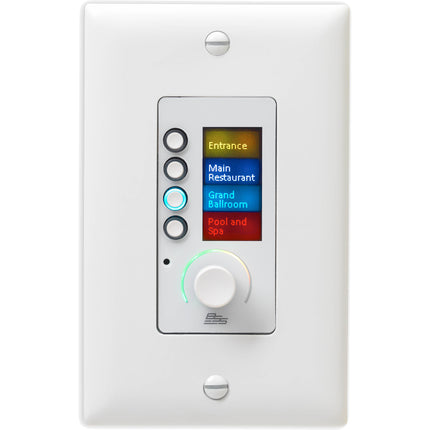 BSS Audio EC-4BV Controlador Ethernet con Cuatro Botones Pantalla LCD Multicolor