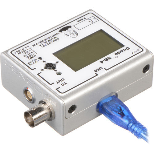 Denecke Dcode SB-4 Generador de Timecode Compacto 4 oz 30 Horas Batería