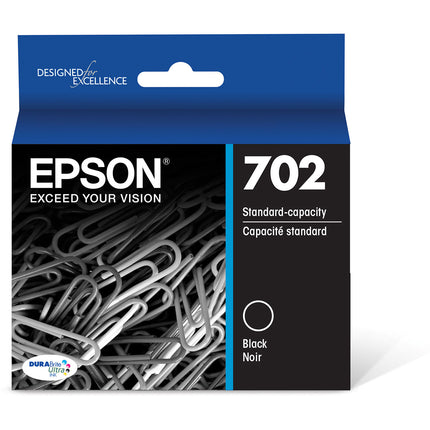 Cartucho de tinta Epson 702 negro DURABrite Ultra 350 páginas para WorkForce Pro WF-3720