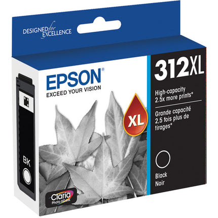 Epson T312XL Cartucho de Tinta Negro Claria Photo HD para Impresoras Fotográficas 500 Páginas