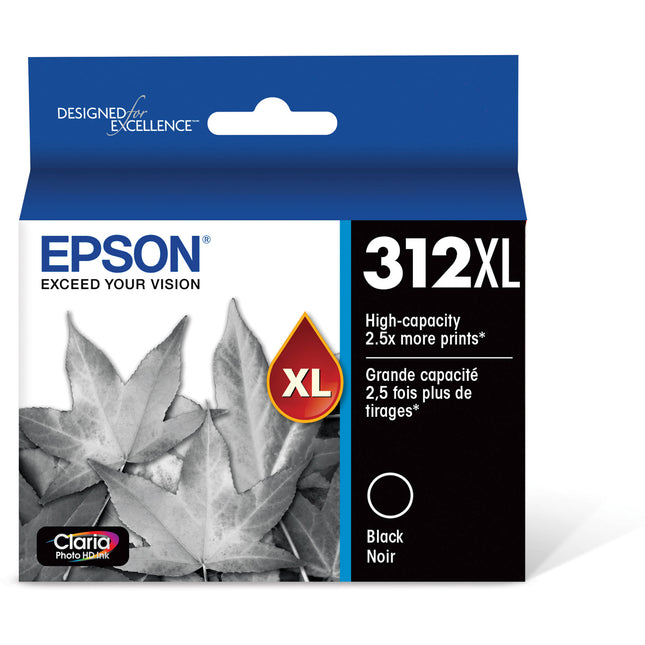 Epson T312XL Cartucho de Tinta Negro Claria Photo HD para Impresoras Fotográficas 500 Páginas