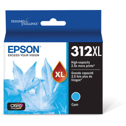 Epson T312XL Cyan Claria Photo HD Cartucho de tinta para impresora 830 páginas