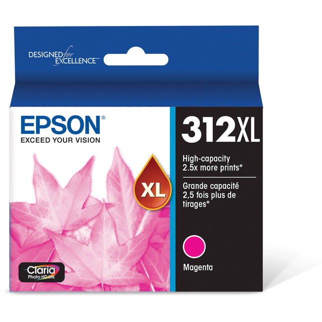 Epson T312XL Tinta Magenta Claria Photo HD para Impresora 830 Páginas