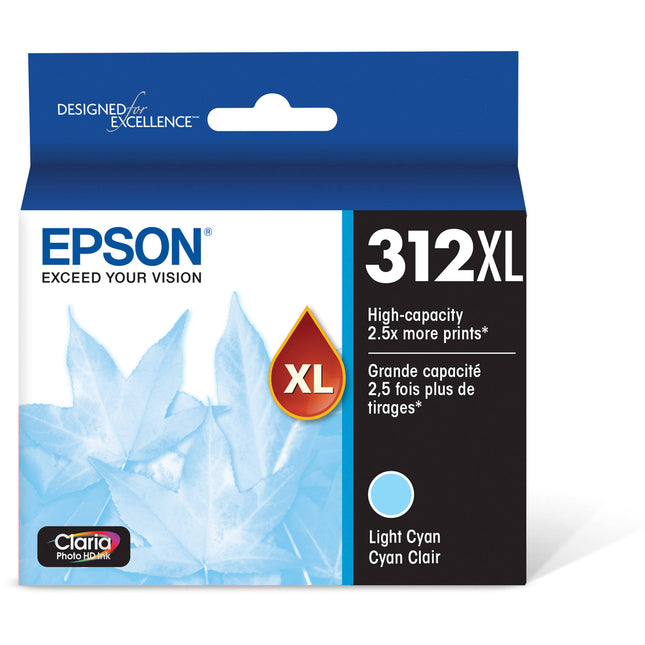 Epson T312XL Cartucho de Tinta Cyan Claro 830 Páginas para Impresora Fotográfica