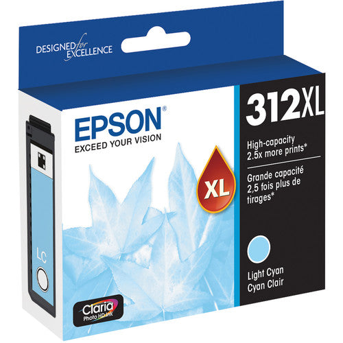 Epson T312XL Cartucho de Tinta Cyan Claro 830 Páginas para Impresora Fotográfica