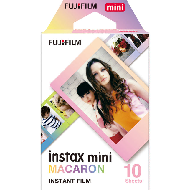 FUJIFILM instax mini Película Instantánea Macaron 10 exposiciones ISO 800 brillo vívido
