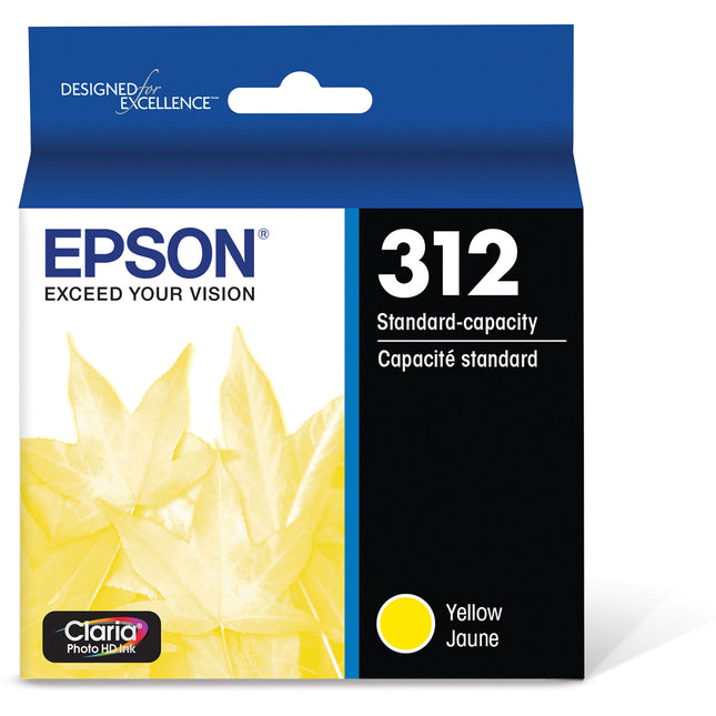 Epson T312 Cartucho de tinta Amarillo Claria Photo HD para impresora con rendimiento 360 páginas