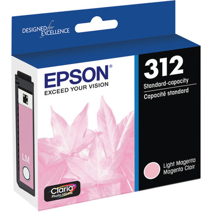 Cartucho de tinta Epson T312 Light Magenta Claria Photo HD para impresoras con rendimiento de 360 páginas