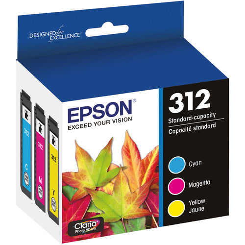 Epson T312 Cartuchos de tinta Claria Photo HD cian magenta amarillo rendimiento 360 páginas