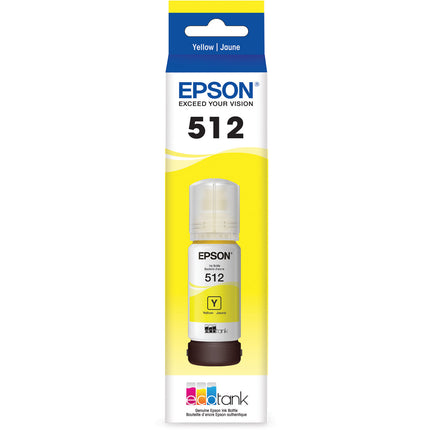 Epson T512 Botella de Tinta Amarilla EcoTank 70mL para ET-7700 5000 Páginas