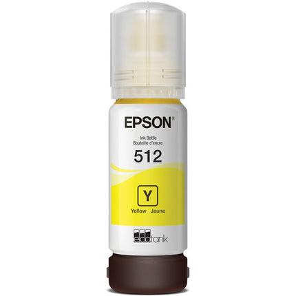 Epson T512 Botella de Tinta Amarilla EcoTank 70mL para ET-7700 5000 Páginas