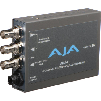 AJA 4-Channel Bi-Directional Convertidor de Audio A D y D A 96KHz 48KHz