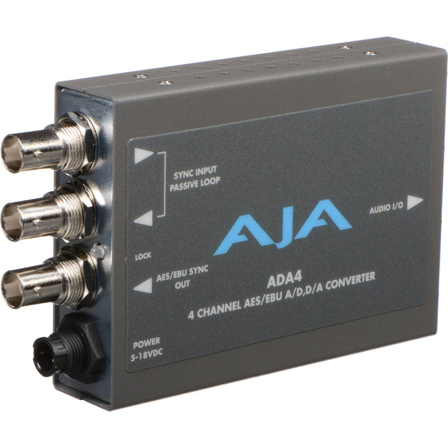 AJA 4-Channel Bi-Directional Convertidor de Audio A D y D A 96KHz 48KHz