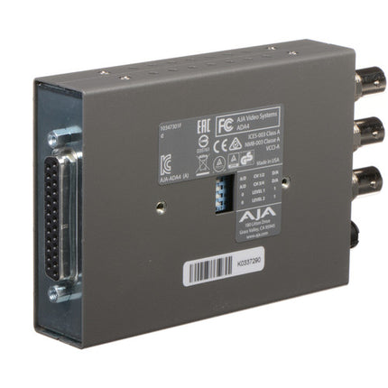 AJA 4-Channel Bi-Directional Convertidor de Audio A D y D A 96KHz 48KHz