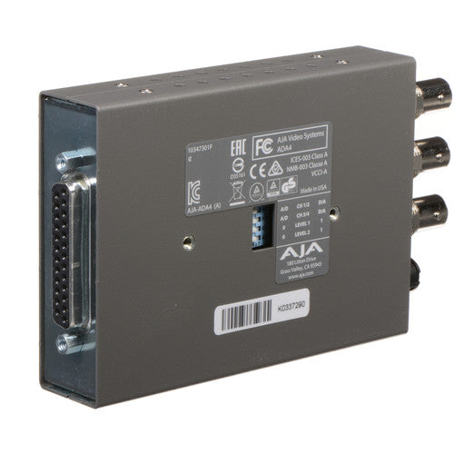 AJA 4-Channel Bi-Directional Convertidor de Audio A D y D A 96KHz 48KHz