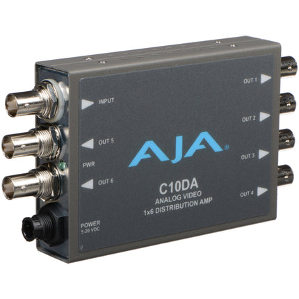 AJA C10DA Amplificador Distribuidor Analógico BNC 1 Entrada 6 Salidas PAL NTSC