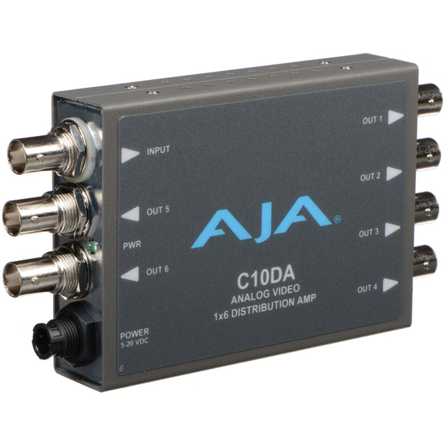 AJA C10DA Amplificador Distribuidor Analógico BNC 1 Entrada 6 Salidas PAL NTSC