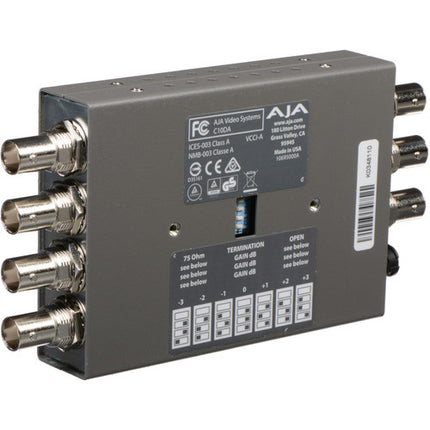 AJA C10DA Amplificador Distribuidor Analógico BNC 1 Entrada 6 Salidas PAL NTSC