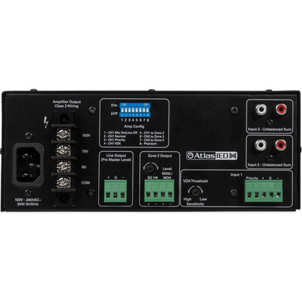AtlasIED AA35G Amplificador Mezclador 3 Entradas 35W Control Volumen