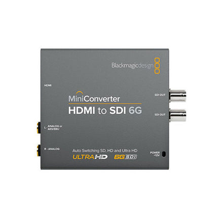 Blackmagic Design Mini Convertidor HDMI a SDI 6G 4K 2 Salidas 12V