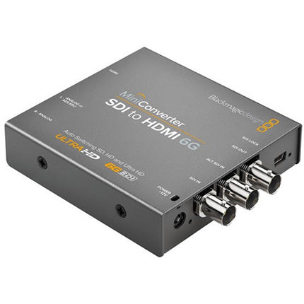 Blackmagic Design SDI a HDMI 6G Mini Convertidor 2x4K Entrada 12V Power Supply