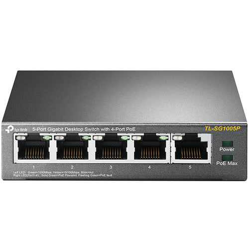 TP-Link TL-SG1005P Conmutador Gigabit 5 Puertos 65W No Gestionado PoE+