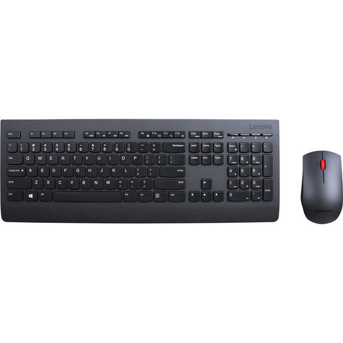 Lenovo Combo Kit Teclado y Ratón Inalámbricos Sensor Laser 1600 dpi