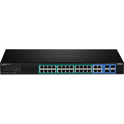 TRENDnet TPE-5028WS Switch de red gestionado 24 puertos PoE+ 370W rackmount