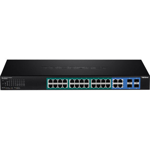 TRENDnet TPE-5028WS Switch de red gestionado 24 puertos PoE+ 370W rackmount