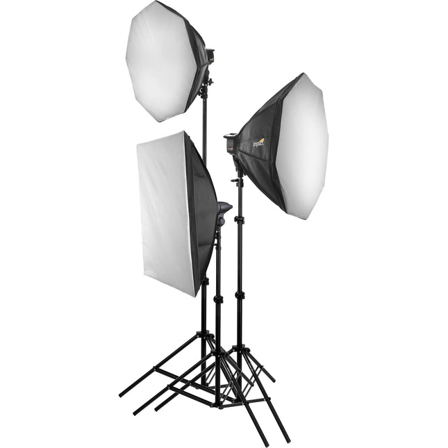 Impact Soft n' Natural Kit #4 Luz suave con Octa Softboxes 24" y 20x27.5"