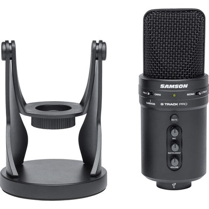 Samson G-Track Pro Micrófono USB con Interfaz 96 kHz 24-Bit Negro
