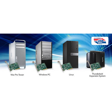 Sonnet Allegro 2 Puertos USB 3.2 Gen 2 Tipo C Tarjeta PCIe 10 Gb s 15W