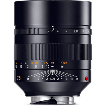 Leica Noctilux-M 75mm f/1.25 ASPH Lente Full Frame con Parasol Extensible