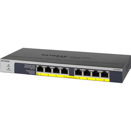 Netgear Switch Ethernet Gigabit 8 Puertos PoE+ 123W Metal Rackmount Sin Gestión