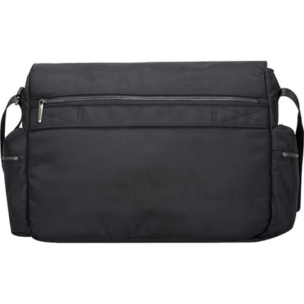 Cocoon 16" Buena Vista Bolsa Mensajero Negra para Laptop con Compartimento Acolchado y Nylon Resistente al Agua