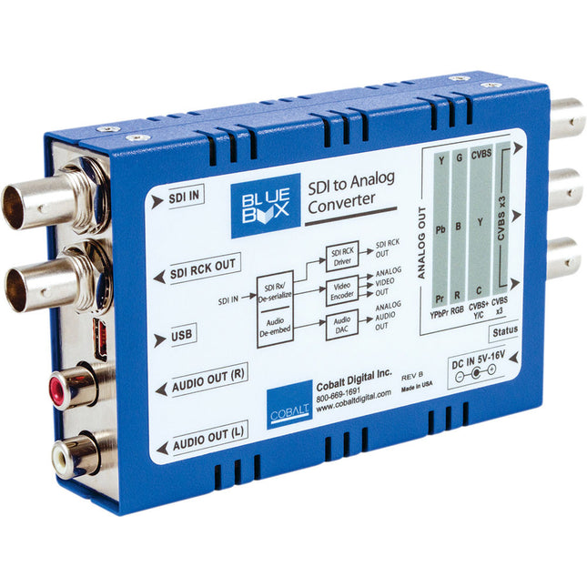 Cobalt Blue Box Convertidor HD-SDI a Analógico HD para Video