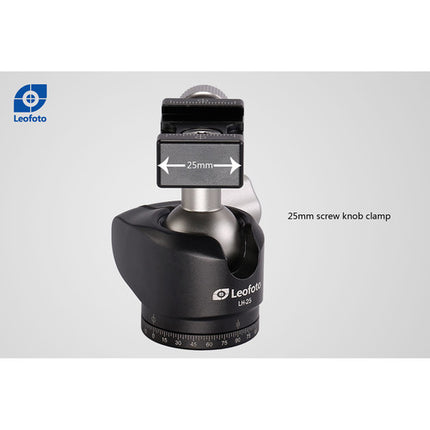 Leofoto LH-25 Mini Cabezal Esférico 13.23 lb 2.6" con Plato Rápido