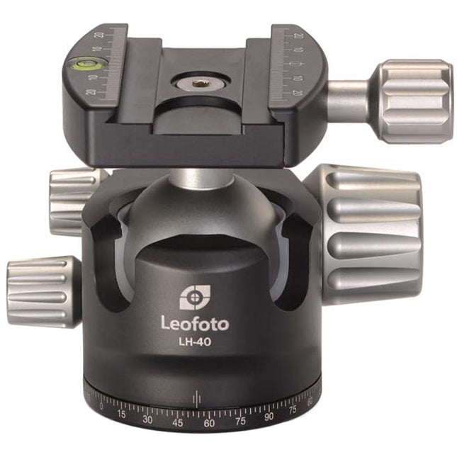 Leofoto LH-40 Cabezal Bola Perfil Bajo con Placa Rápida Capacidad 44.1 lb Altura 2.7"