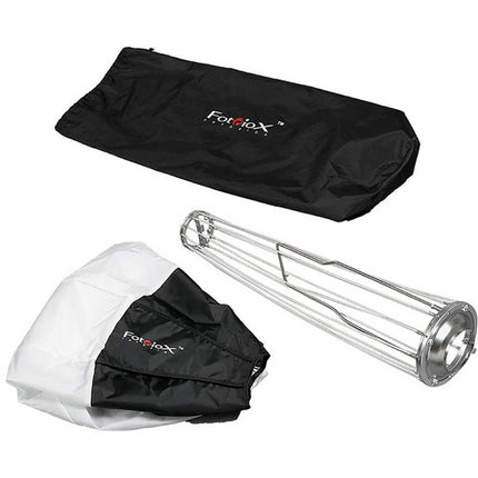 FotodioX Lantern Globe Softbox 66 cm Tela Plateada Resistente al Calor Profoto Speed Ring